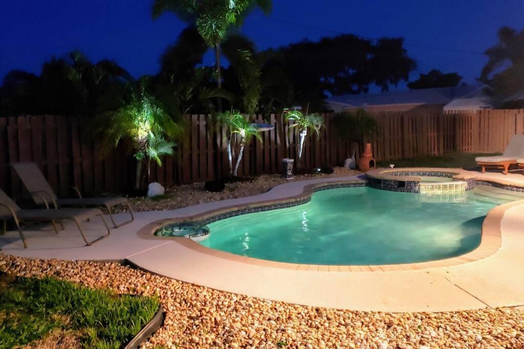 Paradise 4 Min To The Beach With Private Heated Pool Deerfield Beach Extérieur photo