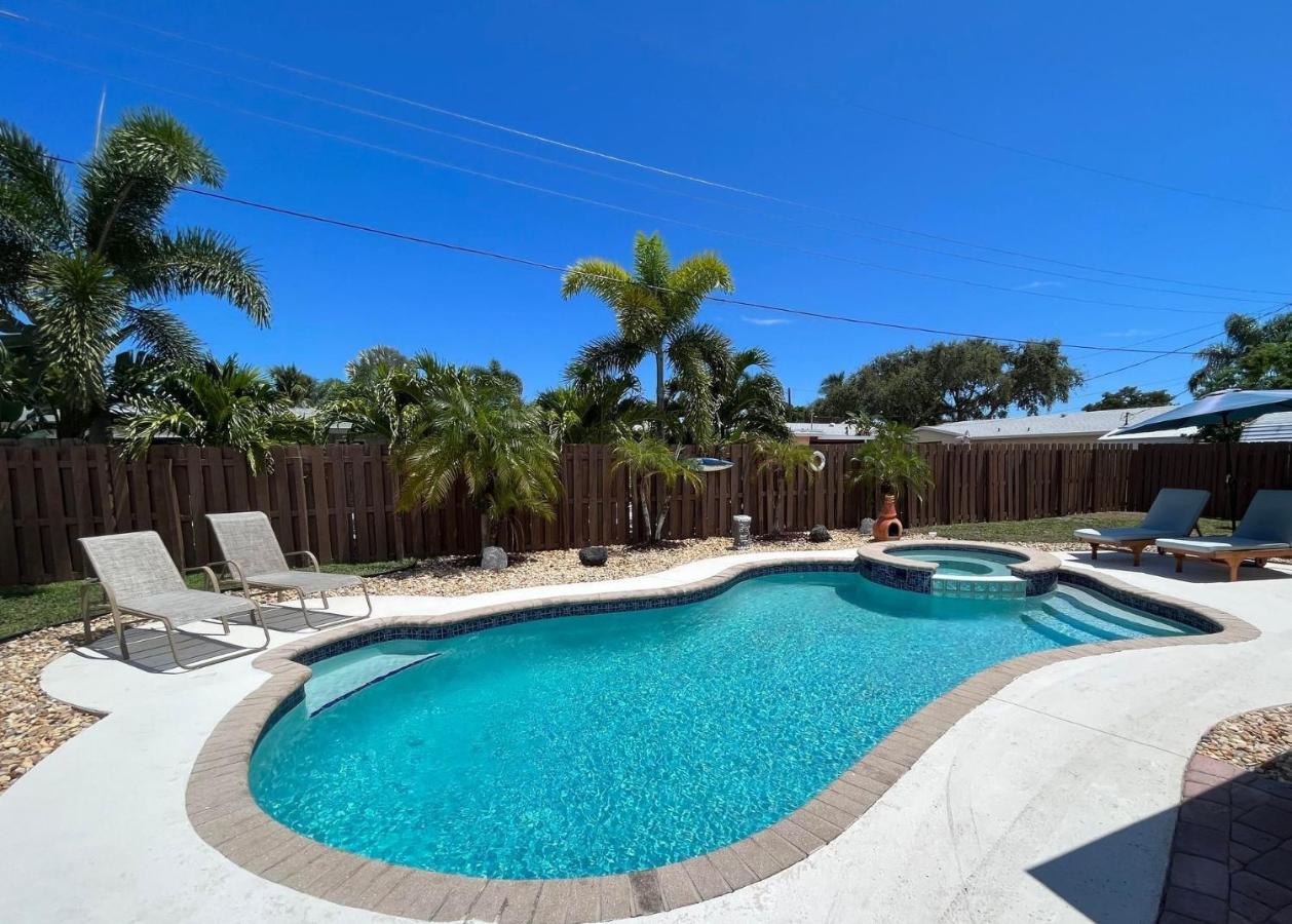 Paradise 4 Min To The Beach With Private Heated Pool Deerfield Beach Extérieur photo